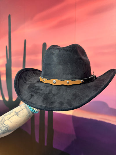 Black Vegan Cowboy Hat