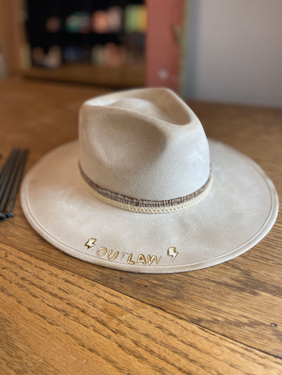 Angie's Signature collection Vegan Faux Suede Textured Rancher's Fedora