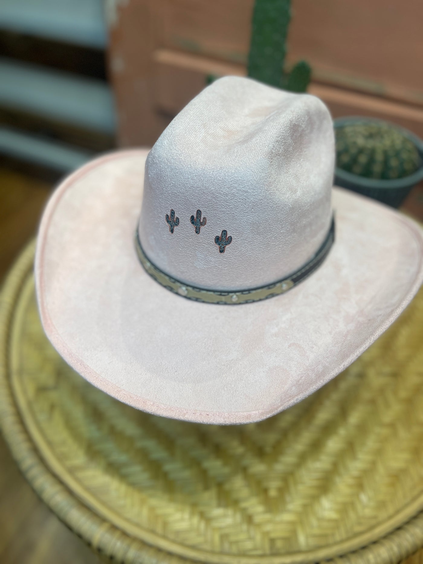Cactus Trio Ribbon Cowboy Hat