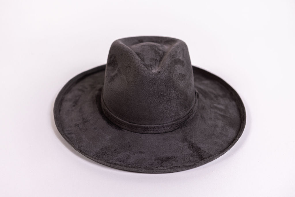Angie's Signature collection Vegan Faux Suede Textured Rancher's Fedora