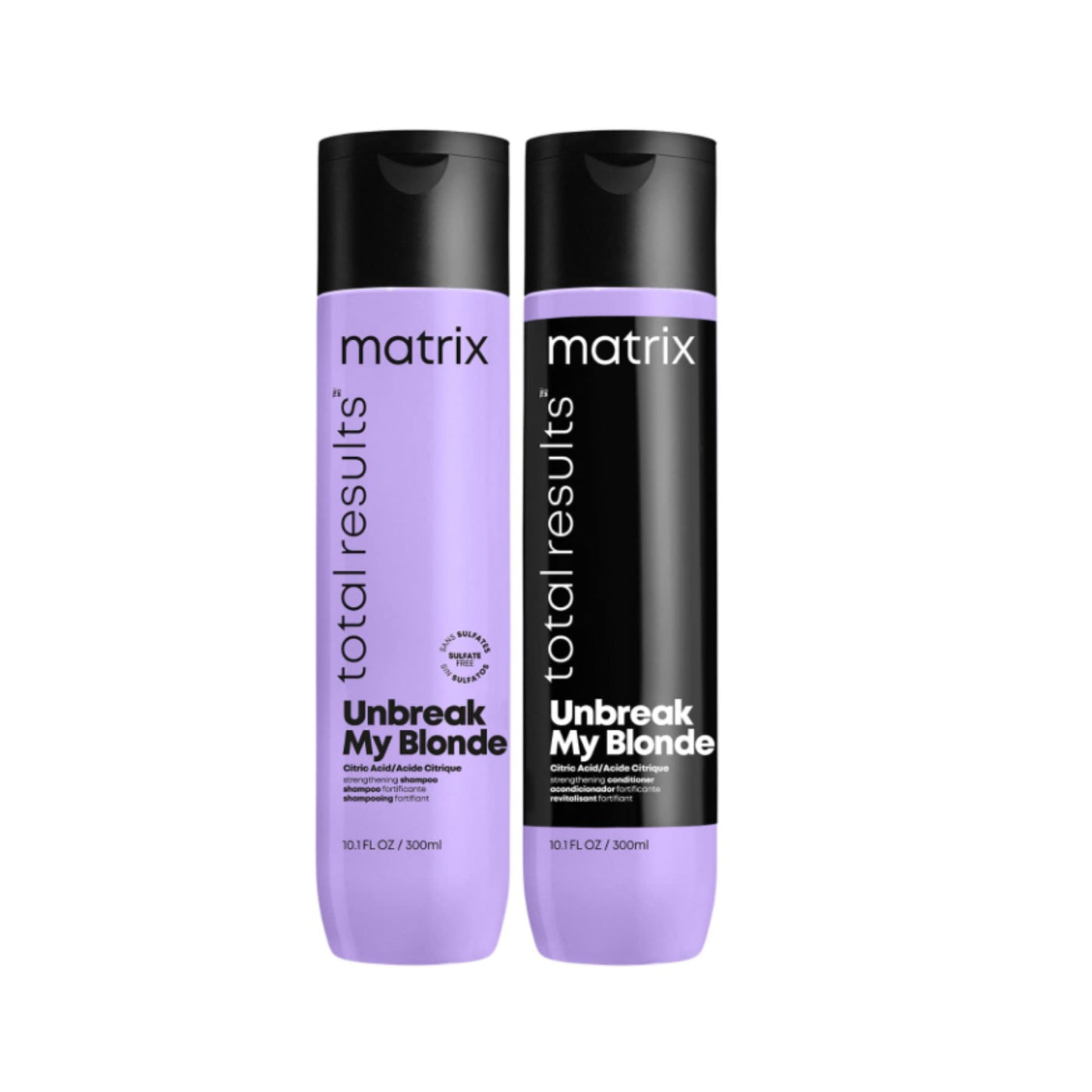 Matrix Unbreak My Blonde Strenthening Care For Lightened Hair.  Shampoo & Conditioner Duo Set